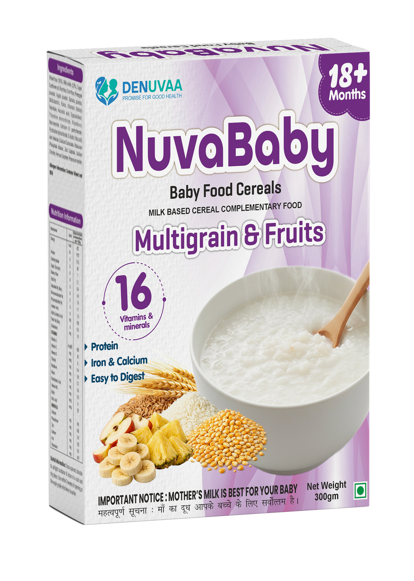 NUVABABY 18 + MULTIGRAIN & FRUITS