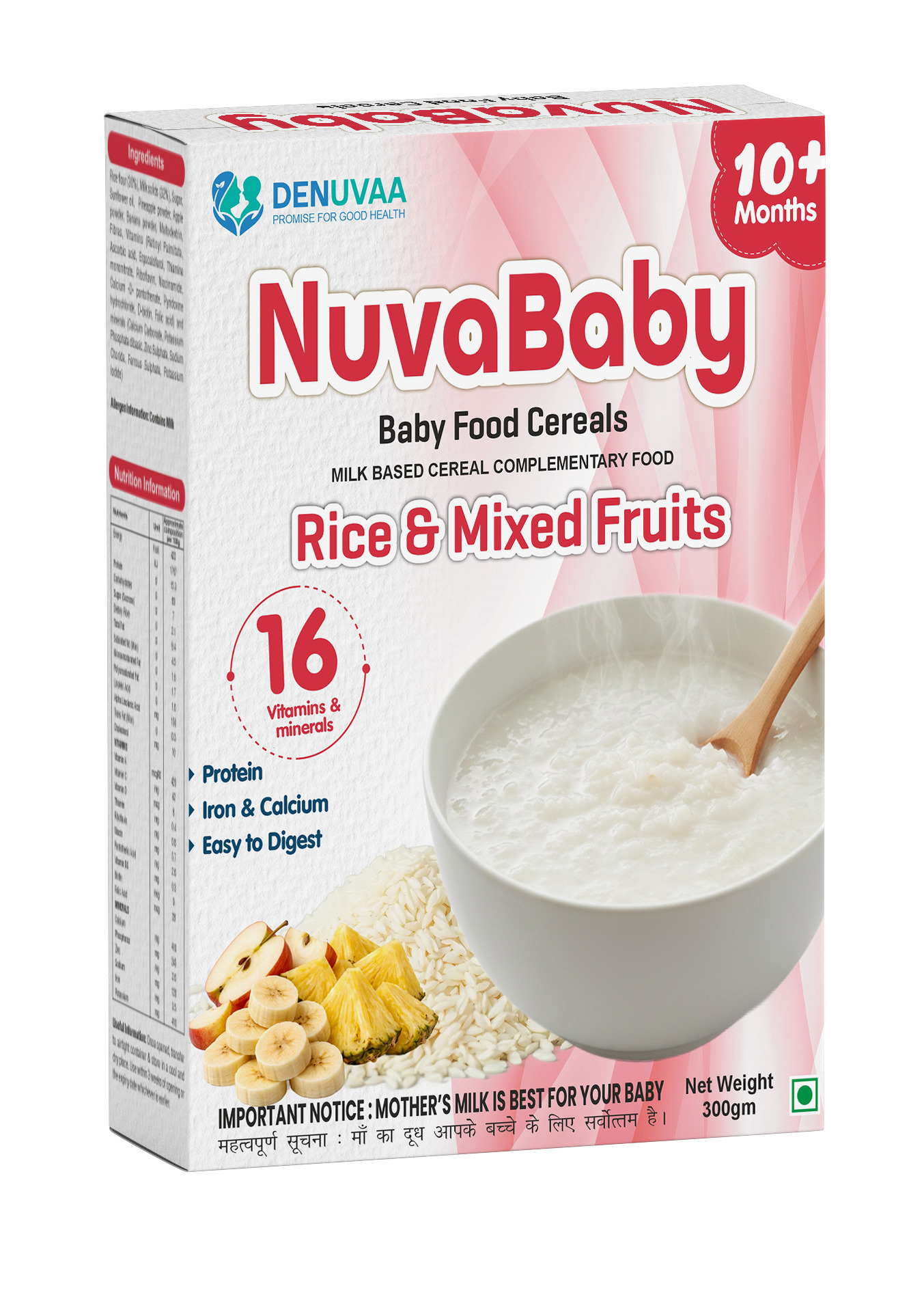 NUVABABY 10+ RICE & MIXEDFRUITS