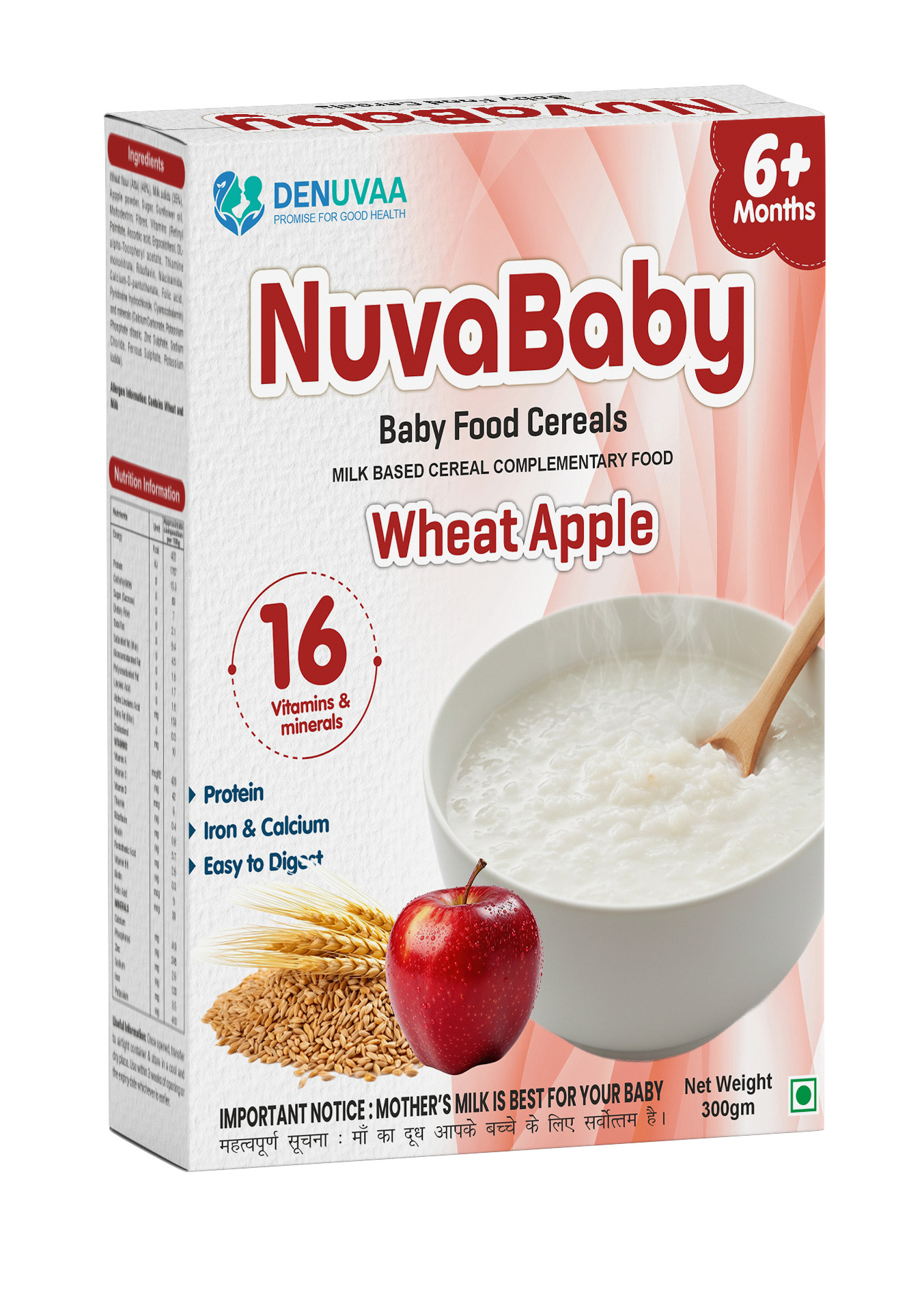 NUVABABY 6+ WHEAT & APPLE