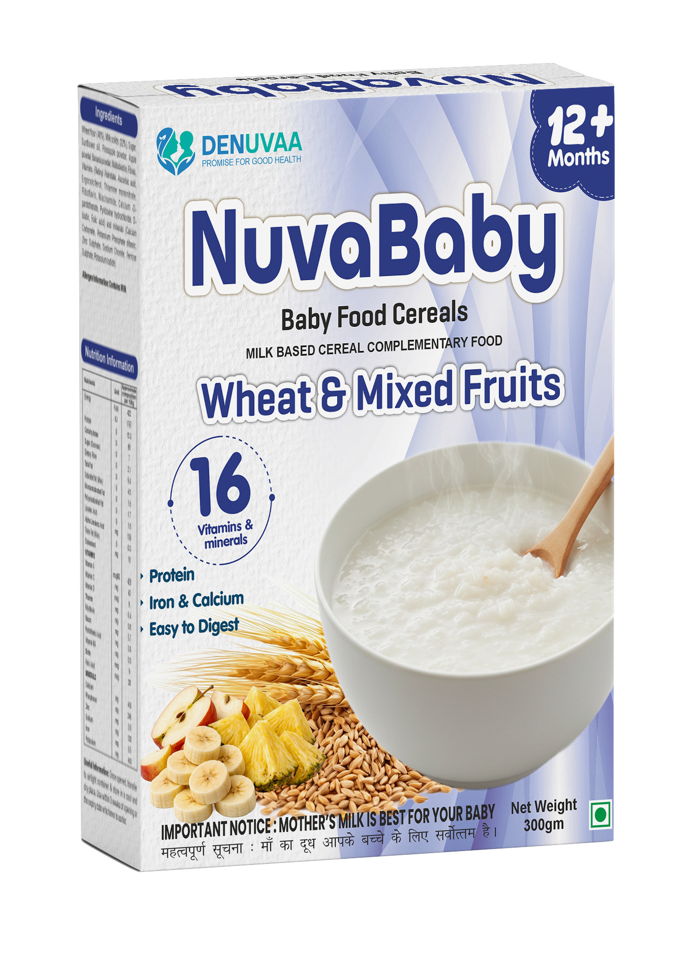 NUVABABY 12 + WHEAT & MIXEDFRUITS